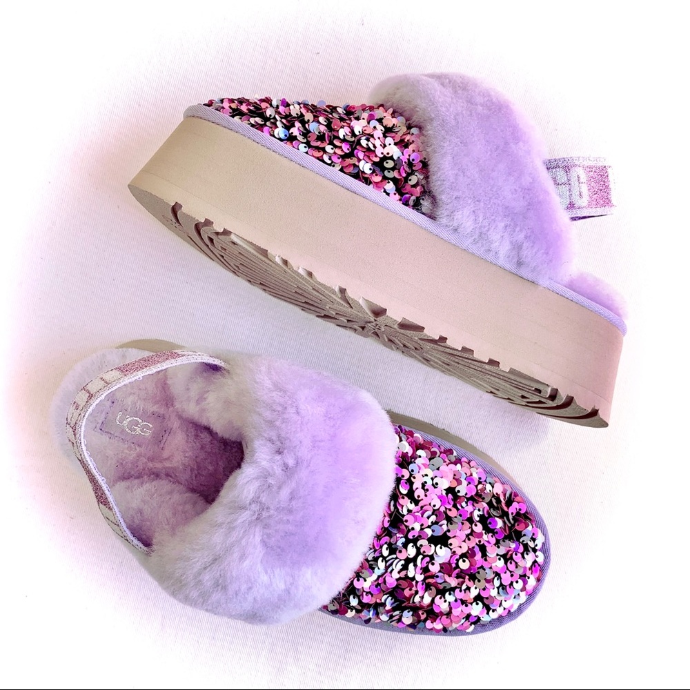 UGG Funkette Stellar Sequin Platform Slippers - Picture 6 of 13